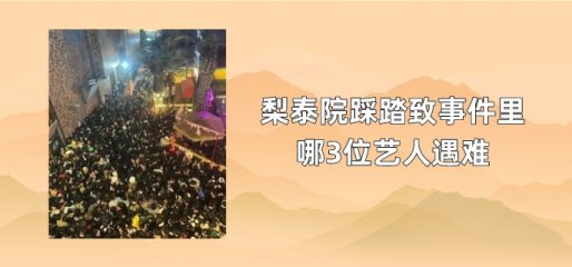 梨泰院踩踏致事件里哪3位艺人遇难